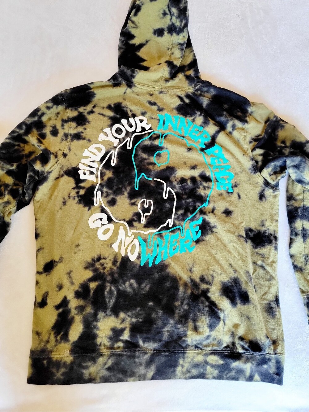 ​Neff Tie Dye Hoodie Sweatshirt Find Your Inner Peace XL